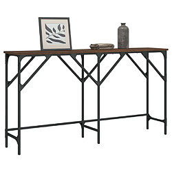 vidaXL Table console chêne marron 140x29x75 cm bois d'ingénierie