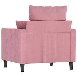 Acheter vidaXL Fauteuil Rose 60 cm Velours