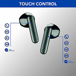 Cellular Line Cellularline Seek Pro Auricolari Cuffie Bluetooth Wireless con Custodia di Ricarica con Display Led Nero