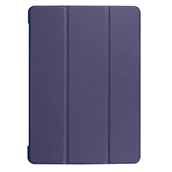 Wewoo Housse Étui bleu foncé pour Huawei MediaPad T3 10 Custer Texture Horizontal en cuir Flip avec trois-pliage titulaire