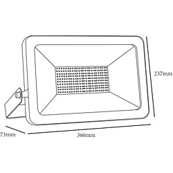 KNIGHTSBRIDGE Projecteur LED 230V IP65 150W 4000K - FLPA150