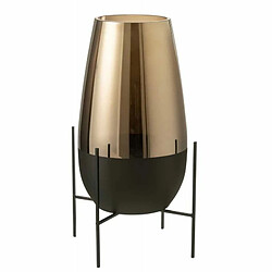 Paris Prix Vase en Verre Design Milan 48cm Or & Noir