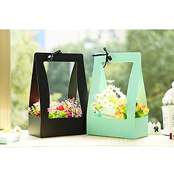 Avis Wewoo Décoration de maison Panier de fleurs en papier Portable Carton Emballage Fleuriste Imperméable Boîte de Transporteur de Frais Boîtes à Portatives, Couleur Aléatoire