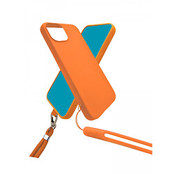 JAYM Coque silicone pour iPhone 14 - Orange