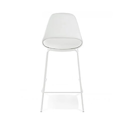 Kokoon Design Tabouret de bar design ESCAL MINI WHITE 41,5x42x86,5 cm