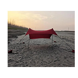 Avis Universal Plage Lycra Ciel Écran Soleil Ombre Pergola Pêche Extérieure Camping Tente(Rouge)