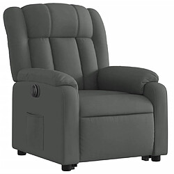 Avis Maison Chic Fauteuil Relax pour salon, Fauteuil inclinable électrique gris foncé tissu -GKD81213