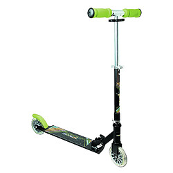 Authentic Sports Trottinette en aluminium -noir / vert - avec les roues lumineux