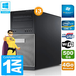 PC Tour DELL 9020 Core I3-4130 Ram 4Go Disque 500 Go Graveur DVD Wifi W7 - Occasion