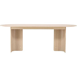 Avis Vind Table de repas 110 x 120 cm Tyresö bois blanchi.