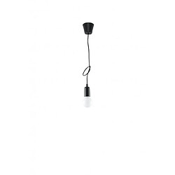 Luminaire Center Suspension DIEGO PVC noir 1 ampoule