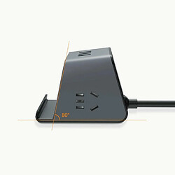 Justgreenbox Prise de chargeur sans fil avec support de support de téléphone 3 ports USB Prises de ligne étendues - 3654657656218