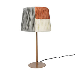 Lampe de bureau Romimex Marron Beige Gris Métal 25 x 47 x 25 cm