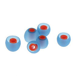 Avis 3.8mm silicone écouteurs intra-auriculaires couvre earbud conseils 3 paires bleu orange