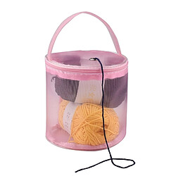 Wewoo Sac de maille Outils de tissage à la main de bricolage Stockage de fils Tricotage de Organisateur de creux Big Rose Red pas cher