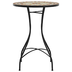 Acheter vidaXL Table de bistro mosaïque terre cuite blanc Ø50x70 cm