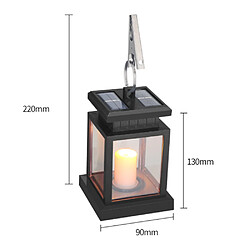 BESTA Lot de 1 lampes solaires d'extérieur suspendues trop de lanternes à bougies d'extérieur