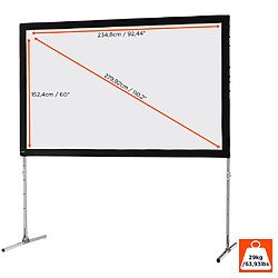 Ecran de projection sur cadre celexon « Mobil Expert » 244 x 152 cm, projection de face