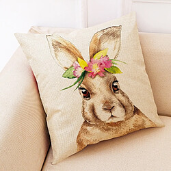 Wewoo Oreiller de voiture de coussin de canapé de modèle de lapin de Pâquestaille 45 x 45 cm