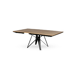 Acheter Lisa Design Belize - table à manger carrée extensible - bois et métal - 4 à 8 personnes