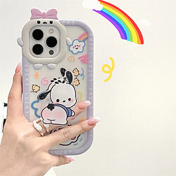 GUPBOO Étui pour iPhone11ProMax dessin animé chien boudeur drôle coque de téléphone mignonne