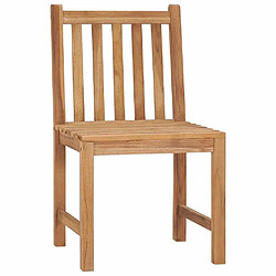 Maison Chic Lot de 8 Chaises de jardin,Fauteuil d'extérieur Bois de teck solide -MN45222