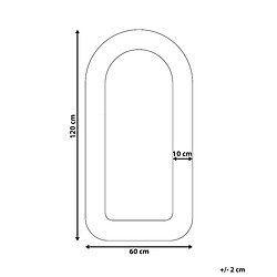 Avis Beliani Miroir CERVON Bouclé Taupe
