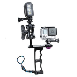 Acheter Wewoo Stabilisateur argent pour la séance de HERO4 de GoPro / 4/3 + / 3/2/1, Appareil photo de Xiaomi Bâti en aluminium léger de bras de plongée de avec la lanière