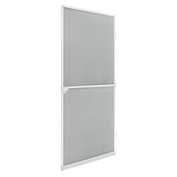 Ecd Germany Moustiquaire store pour fenêtre en aluminium blanc 100x220cm protection insectes