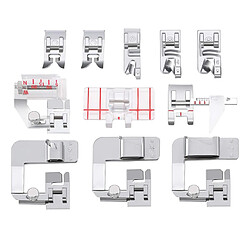 11 pièces Machine à coudre presseur pied Kit Hemmer pied ensemble adapté à la plupart des Machines à coudre à tige basse