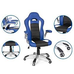 Avis Chaise gaming / Chaise de bureau GAME SPORT bleu / noir hjh OFFICE