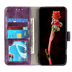 Acheter Wewoo Housse Coque Pour OPPO A9 2020 Etui à rabat horizontal Texture de Crazy Horse avec support et fentes cartes et cadre photo et porte-monnaie Violet