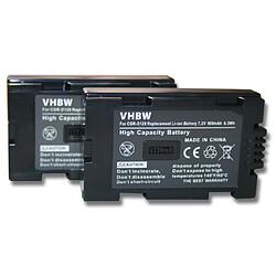 vhbw 2x Batteries remplacement pour Hitachi DZ-BP14, DZ-BP16, DZ-BP28 pour caméra vidéo caméscope (900mAh, 7,2V, Li-ion)