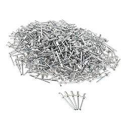 500 PACK DOME HEAD POP RIVETS OUVERTS EN ACIER INOXYDABLE 4.8mm 4.8x6mm pas cher