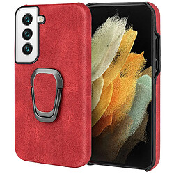 Coque en TPU + PU antichoc avec béquille rouge pour votre Samsung Galaxy S22