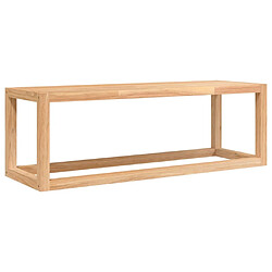 vidaXL Porte-serviette 60x20x20 cm Bois massif de noyer