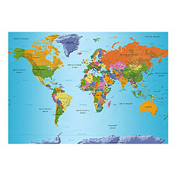 Artgeist World Map: Colourful Geography - 150x105