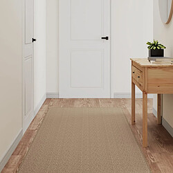 vidaXL Tapis de couloir aspect sisal sable 80x300 cm