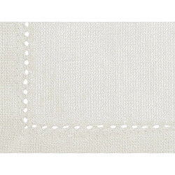 Avis Atmosphera, Createur D'Interieur Nappe en coton 140 x 240 cm Chambray - blanc - Atmosphera