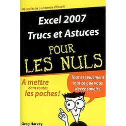 Excel 2007, trucs et astuces pour les nuls - Occasion