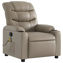 Avis Maison Chic Fauteuil Relax pour salon, Fauteuil de massage inclinable Cappuccino Similicuir -GKD62999