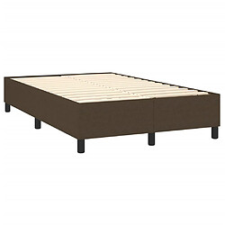 Avis vidaXL Sommier à lattes de lit avec matelas Marron foncé 140x190 cm