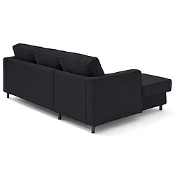 Lisa Design Jake - canapé d'angle gauche 4 places convertible avec coffre en fausse fourrure