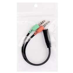 Avis Wewoo Pour iPhone 5 / 4 et 4S / 3GS / 3G / iPad 4 / mini 1/2/3 / / 2 / iTouch / MP3, Longueur: 17cm 3.5mm Jack Microphone + Câble écouteur