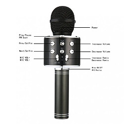 Avis Dealstore Microphone Bluetooth WS-858 avec Haut-parleur Compatible avec iPhone PC Android IOS,Noir