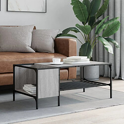 Avis Maison Chic Table basse pour salon | Table à café avec support sonoma gris 100x51x40 cm -GKD53362