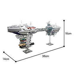 Universal Space Ship Peak Frégate Bloc de bâtiment Bricolage Brique Modèle Jouets pour enfants Décoration de la maison Tête Meilleur Cadeau | Quartier