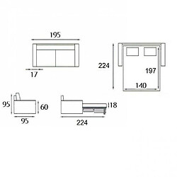 Avis Inside 75 Canapé convertible express MASTER 140cm matelas 18cm Velours côtelé terra