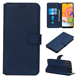 Etui en PU avec support couleur bleu pour Samsung Galaxy A01