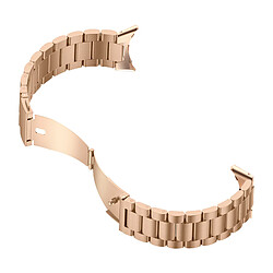 Avizar Bracelet pour Google Pixel Watch Maillons Acier Inoxydable Rose gold